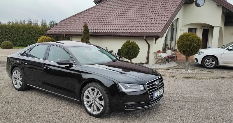 Audi A8 cena 127700 przebieg: 77200, rok produkcji 2015 z Łuków małe 379